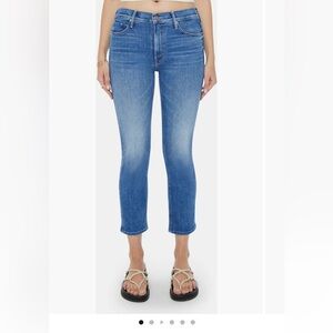 Mother The Dazzler Mid Rise Ankle Straight Leg Jeans. Size 28